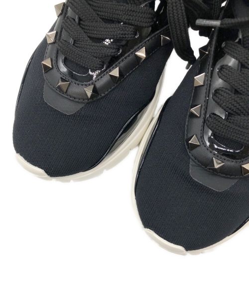 VALENTINO（ヴァレンティノ）VALENTINO (ヴァレンティノ) スタッズソックススニーカー ブラック サイズ:表記無しの古着・服飾アイテム