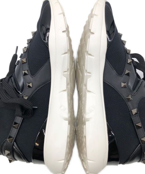 VALENTINO（ヴァレンティノ）VALENTINO (ヴァレンティノ) スタッズソックススニーカー ブラック サイズ:表記無しの古着・服飾アイテム