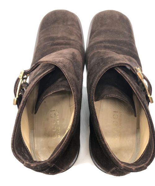 GUCCI（グッチ）GUCCI (グッチ) スウェードチャッカブーツ ブラウン サイズ:36 1/2の古着・服飾アイテム