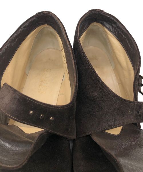 GUCCI（グッチ）GUCCI (グッチ) スウェードチャッカブーツ ブラウン サイズ:36 1/2の古着・服飾アイテム