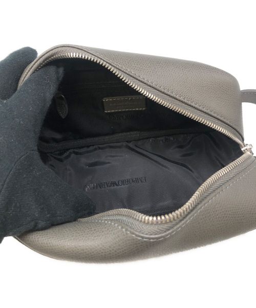 EMPORIO ARMANI（エンポリオ アルマーニ）EMPORIO ARMANI (エンポリオアルマーニ) セカンドバッグ グレーの古着・服飾アイテム