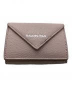 BALENCIAGAバレンシアガ）の古着「ペーパーミニウォレット」｜ピンク