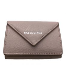BALENCIAGA（バレンシアガ）の古着「ペーパーミニウォレット」｜ピンク