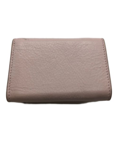 BALENCIAGA（バレンシアガ）BALENCIAGA (バレンシアガ) ペーパーミニウォレット ピンクの古着・服飾アイテム