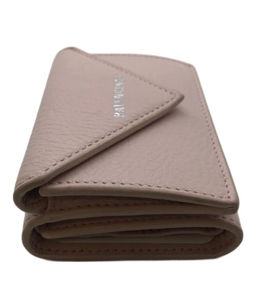 BALENCIAGA（バレンシアガ）BALENCIAGA (バレンシアガ) ペーパーミニウォレット ピンクの古着・服飾アイテム