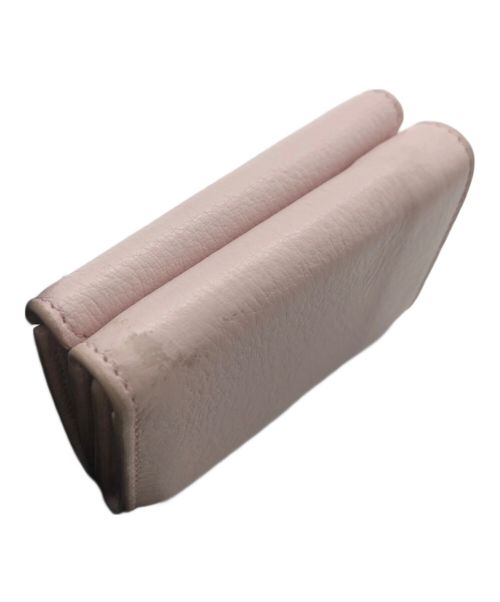 BALENCIAGA（バレンシアガ）BALENCIAGA (バレンシアガ) ペーパーミニウォレット ピンクの古着・服飾アイテム