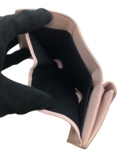 BALENCIAGA（バレンシアガ）BALENCIAGA (バレンシアガ) ペーパーミニウォレット ピンクの古着・服飾アイテム