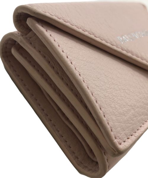 BALENCIAGA（バレンシアガ）BALENCIAGA (バレンシアガ) ペーパーミニウォレット ピンクの古着・服飾アイテム