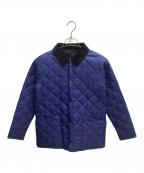 Barbourバブアー）の古着「キルティングジャケット」｜ブルー×ブラック