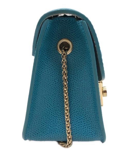 FURLA（フルラ）FURLA (フルラ) チェーンショルダーバッグ ブルーの古着・服飾アイテム