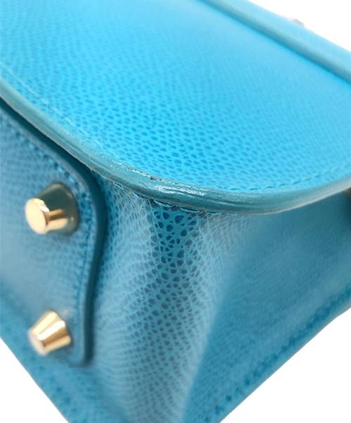 FURLA（フルラ）FURLA (フルラ) チェーンショルダーバッグ ブルーの古着・服飾アイテム