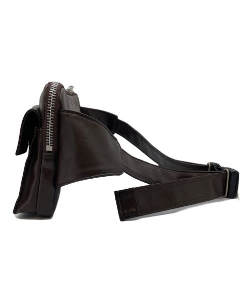 PORTER（ポーター）PORTER (ポーター) フリースタイルボディバッグ ダークブラウンの古着・服飾アイテム