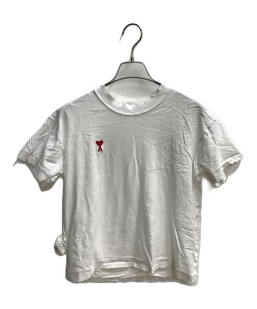 ami（アミ）ami (アミ) ロゴTシャツ ホワイト サイズ:Sの古着・服飾アイテム
