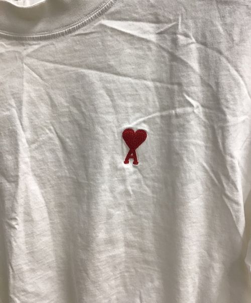 ami（アミ）ami (アミ) ロゴTシャツ ホワイト サイズ:Sの古着・服飾アイテム