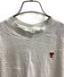 中古・古着 ami (アミ) ロゴTシャツ ホワイト サイズ:S：5000円