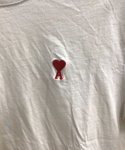 ami（アミ）ami (アミ) ロゴTシャツ ホワイト サイズ:SIZE Sの古着・服飾アイテム