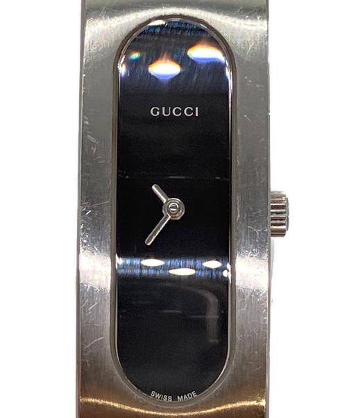 GUCCI（グッチ）GUCCI (グッチ) バングルウォッチ ブラックの古着・服飾アイテム