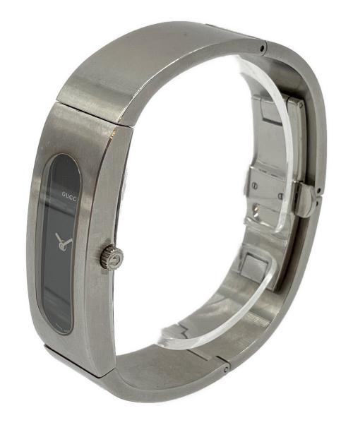 GUCCI（グッチ）GUCCI (グッチ) バングルウォッチ ブラックの古着・服飾アイテム