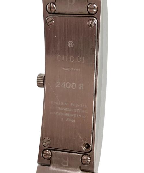 GUCCI（グッチ）GUCCI (グッチ) バングルウォッチ ブラックの古着・服飾アイテム