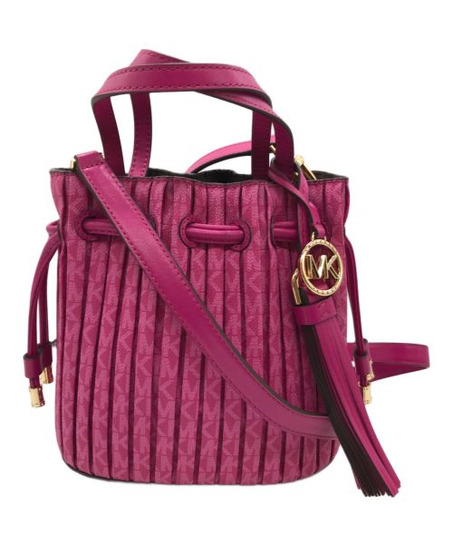 MICHAEL KORS（マイケル・コース）MICHAEL KORS (マイケルコース) 2WAYバッグ ショッキングピンクの古着・服飾アイテム