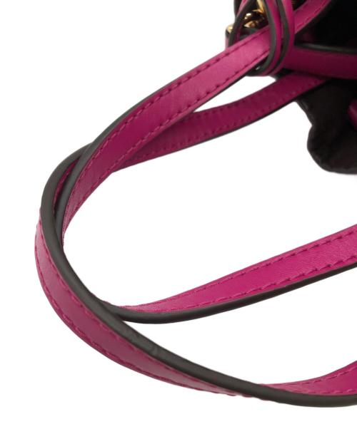 MICHAEL KORS（マイケル・コース）MICHAEL KORS (マイケルコース) 2WAYバッグ ショッキングピンクの古着・服飾アイテム