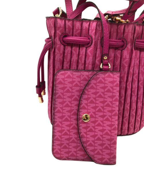 MICHAEL KORS（マイケル・コース）MICHAEL KORS (マイケルコース) 2WAYバッグ ショッキングピンクの古着・服飾アイテム