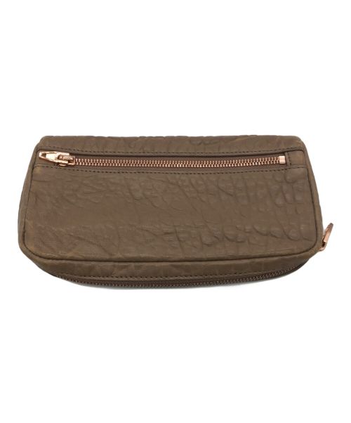 ALEXANDER WANG（アレキサンダー・ワン）ALEXANDER WANG (アレキサンダーワン) Fumo Continental Leather Wallet ベージュの古着・服飾アイテム