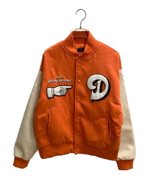 A FEW GOOD KIDS（アフューグッドキッズ）A FEW GOOD KIDS (アフューグッドキッズ) スタジャン ベージュ×オレンジ サイズ:SIZE Mの古着・服飾アイテム