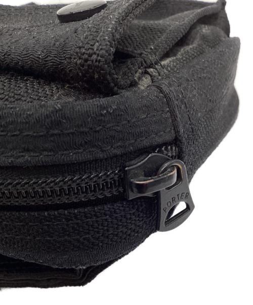 PORTER（ポーター）PORTER (ポーター) WAIST BAG ブラック×グレーの古着・服飾アイテム