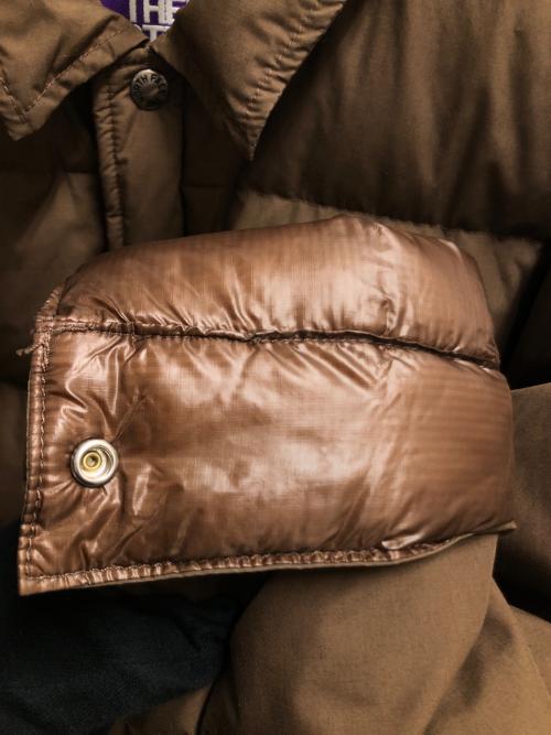 THE NORTHFACE PURPLELABEL（ザ・ノースフェイス パープルレーベル）THE NORTHFACE PURPLELABEL (ザ・ノースフェイス パープルレーベル) Lightweight 65/35 StuffedShirt ブラウン サイズ:SIZE Mの古着・服飾アイテム