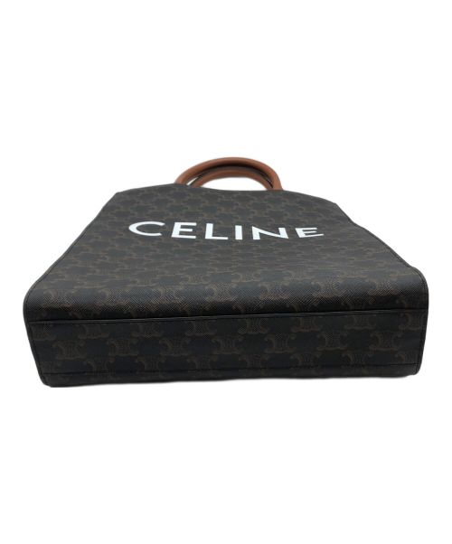 CELINE（セリーヌ）CELINE (セリーヌ) キャンバス スモール バーティカル カバ ブラウンの古着・服飾アイテム