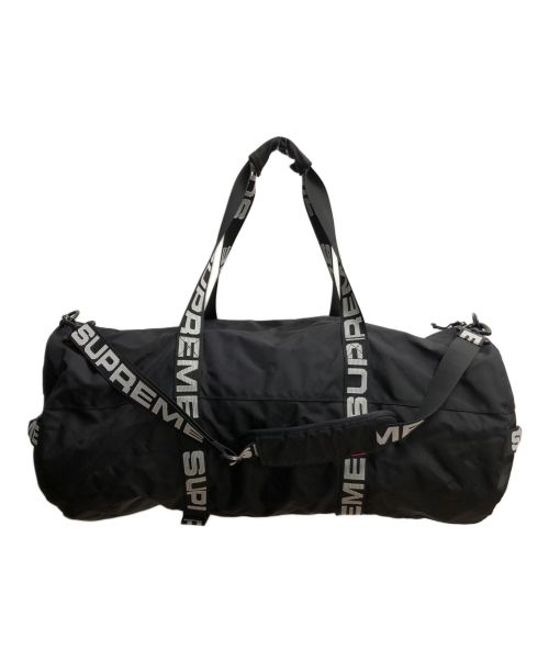 SUPREME（シュプリーム）Supreme (シュプリーム) Duffle Bag ブラック×ホワイトの古着・服飾アイテム