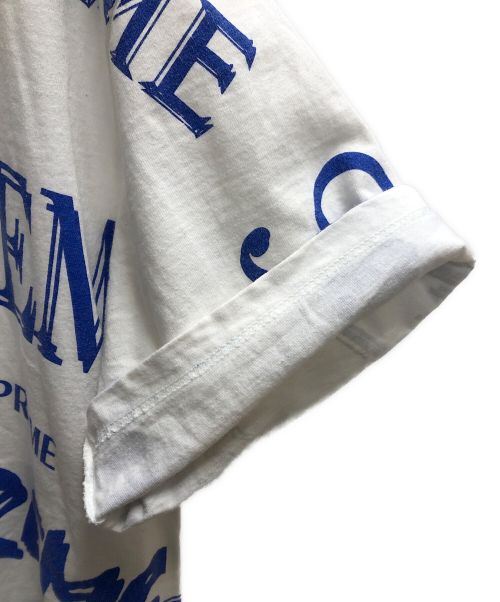 SUPREME（シュプリーム）Supreme (シュプリーム) Multi Logo Tee ホワイト×ブルー サイズ:XLの古着・服飾アイテム