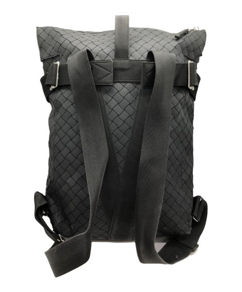 BOTTEGA VENETA（ボッテガベネタ）BOTTEGA VENETA (ボッテガベネタ) ニューラバーイントレッチオ　バックパック ブラックの古着・服飾アイテム