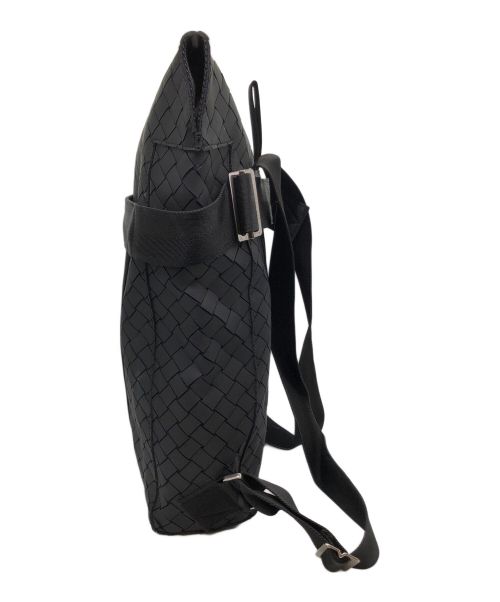BOTTEGA VENETA（ボッテガベネタ）BOTTEGA VENETA (ボッテガベネタ) ニューラバーイントレッチオ　バックパック ブラックの古着・服飾アイテム