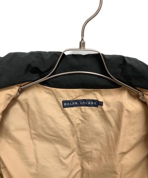 RALPH LAUREN（ラルフローレン）RALPH LAUREN (ラルフローレン) スウェード切替ダウンジャケット ブラック×ブラウン サイズ:SIZE 11の古着・服飾アイテム