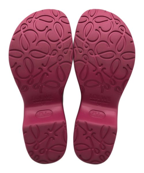 LOEWE（ロエベ）LOEWE (ロエベ) テラ フォーム クロッグ ピンク サイズ:36の古着・服飾アイテム