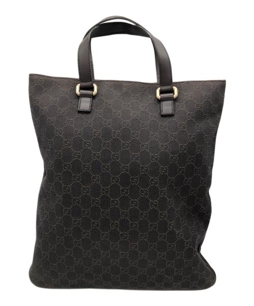 GUCCI（グッチ）GUCCI (グッチ) GGキャンバス　トートバッグ ブラウンの古着・服飾アイテム