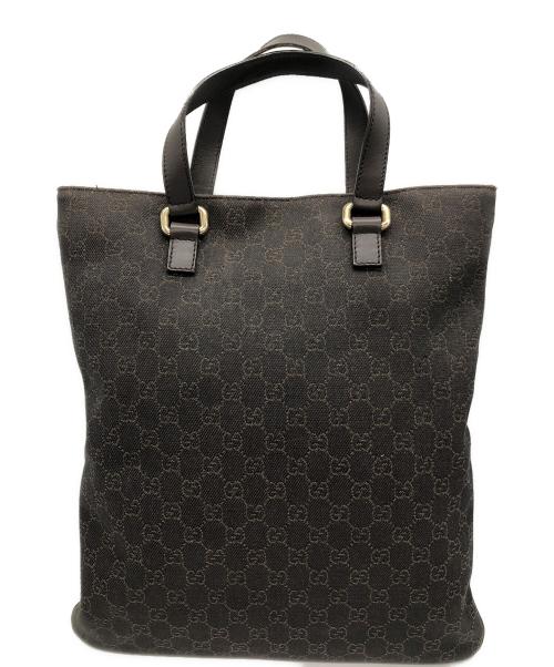 GUCCI（グッチ）GUCCI (グッチ) GGキャンバス　トートバッグ ブラウンの古着・服飾アイテム