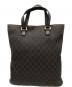 GUCCI (グッチ) GGキャンバス　トートバッグ ブラウン：20000円