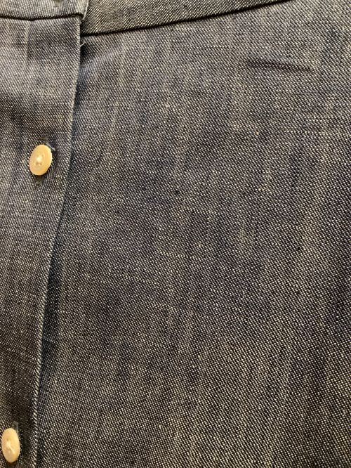 45R（フォーティファイブ・アール）45R (フォーティーファイブアール) バックボタン七分袖シャンブレーブラウス インディゴ サイズ:SIZE 2の古着・服飾アイテム