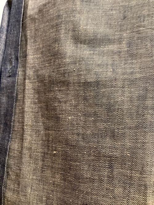 45R（フォーティファイブ・アール）45R (フォーティーファイブアール) バックボタン七分袖シャンブレーブラウス インディゴ サイズ:SIZE 2の古着・服飾アイテム