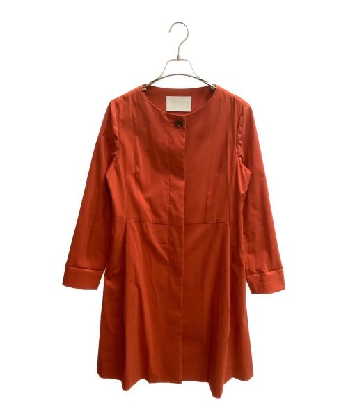 BALLSEY（ボールジィ）BALLSEY (ボールジィ) パデットタフタ Aラインコート レッド サイズ:SIZE 40の古着・服飾アイテム