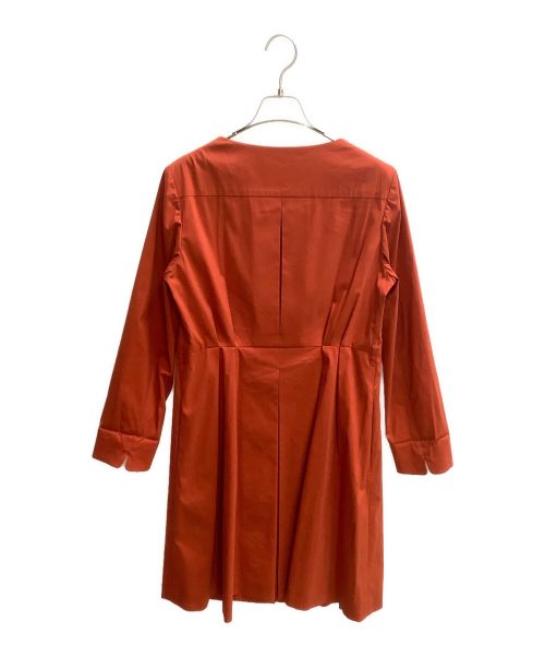 BALLSEY（ボールジィ）BALLSEY (ボールジィ) パデットタフタ Aラインコート レッド サイズ:SIZE 40の古着・服飾アイテム