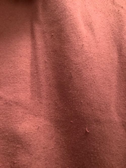 TUITACI（ツイタチ）TUITACI (ツイタチ) Heavy oz Velour Lined Pant ワインレッド×グリーン サイズ:SIZE 2の古着・服飾アイテム