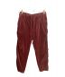 TUITACI（ツイタチ）の古着「Heavy oz Velour Lined Pant」｜ワインレッド×グリーン