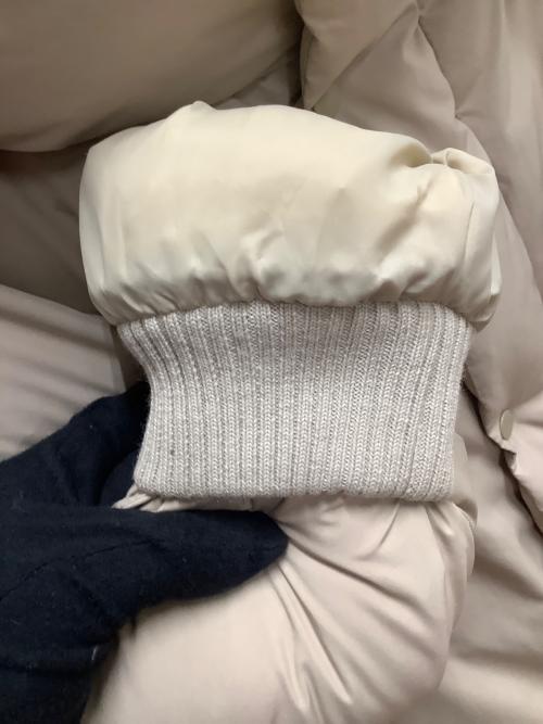 Hakuu（ハク）Hakuu (ハク) ダウンジャケット ベージュ サイズ:SIZE Sの古着・服飾アイテム