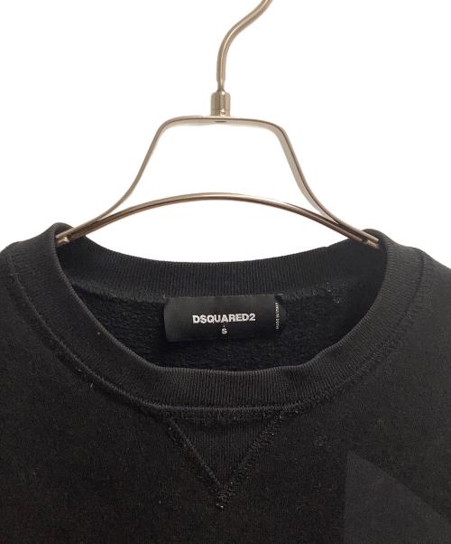 DSQUARED2（ディースクエアード）DSQUARED2 (ディースクエアード) MEGALEAF COOL SWEATER ブラック サイズ:SIZE Sの古着・服飾アイテム