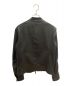 EMMETI (エンメティ) レザーシングルライダースジャケット ブラック サイズ:SIZE 46：36000円
