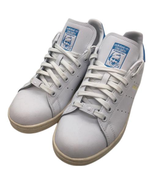 adidas（アディダス）adidas (アディダス) STANSMITH ホワイト×スカイブルー サイズ:24.5cmの古着・服飾アイテム